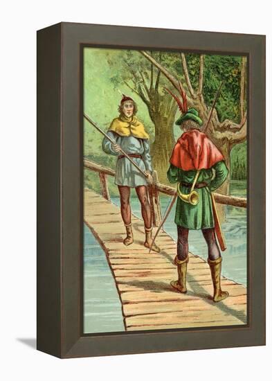 Robin Hood: Encounter with a Giant-null-Framed Stretched Canvas