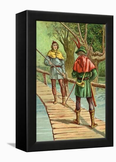 Robin Hood: Encounter with a Giant-null-Framed Stretched Canvas