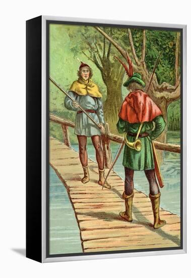 Robin Hood: Encounter with a Giant-null-Framed Stretched Canvas