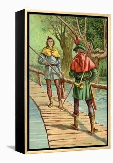 Robin Hood: Encounter with a Giant-null-Framed Stretched Canvas