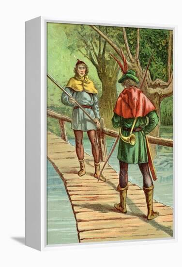 Robin Hood: Encounter with a Giant-null-Framed Stretched Canvas