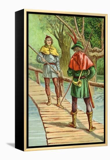 Robin Hood: Encounter with a Giant-null-Framed Stretched Canvas