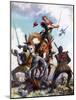 Robin Hood Fighting-John Millar Watt-Mounted Giclee Print