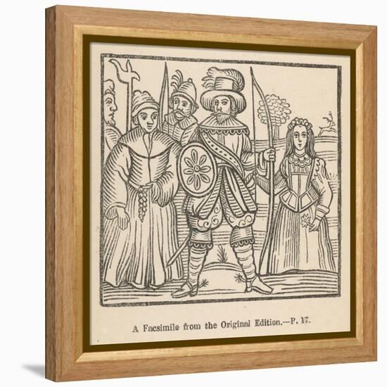 Robin Hood Maid Marian Friar Tuck and Some of Their Fellow- Outlaws-null-Framed Stretched Canvas