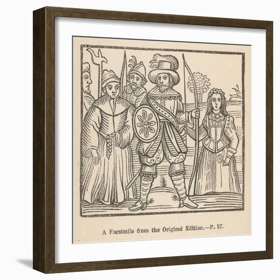 Robin Hood Maid Marian Friar Tuck and Some of Their Fellow- Outlaws-null-Framed Art Print