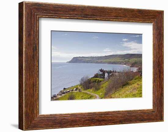 Robin Hood's Bay on the North York Moors Coastline, Yorkshire, England, United Kingdom, Europe-Julian Elliott-Framed Photographic Print