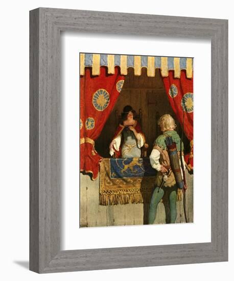 Robin Meets Maid Marian-Newell Convers Wyeth-Framed Giclee Print