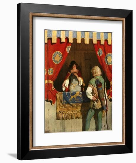 Robin Meets Maid Marian-Newell Convers Wyeth-Framed Giclee Print