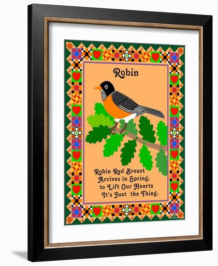 Robin Quilt-Mark Frost-Framed Giclee Print