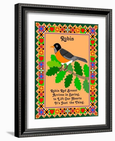 Robin Quilt-Mark Frost-Framed Giclee Print