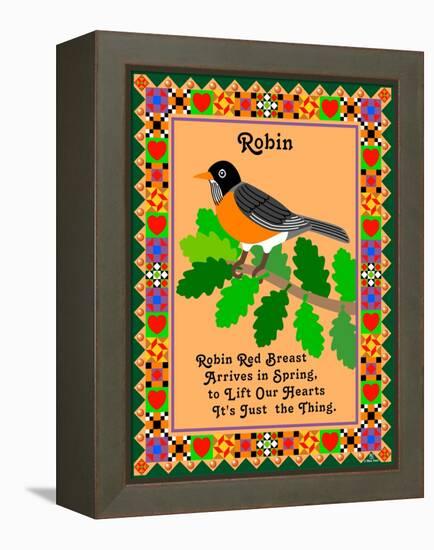 Robin Quilt-Mark Frost-Framed Premier Image Canvas