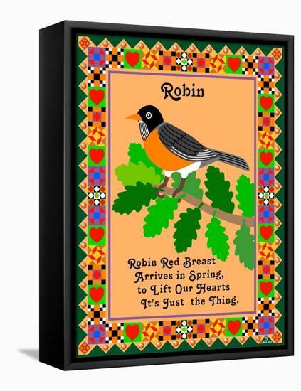 Robin Quilt-Mark Frost-Framed Premier Image Canvas