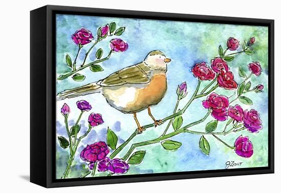 Robin Roses-Jennifer Zsolt-Framed Premier Image Canvas