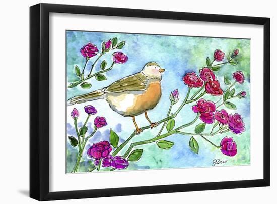 Robin Roses-Jennifer Zsolt-Framed Giclee Print