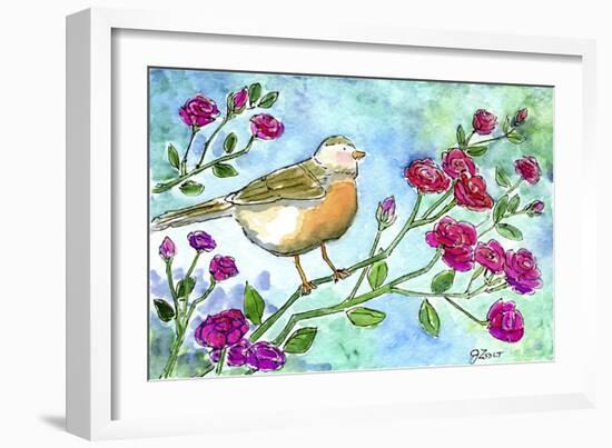 Robin Roses-Jennifer Zsolt-Framed Giclee Print