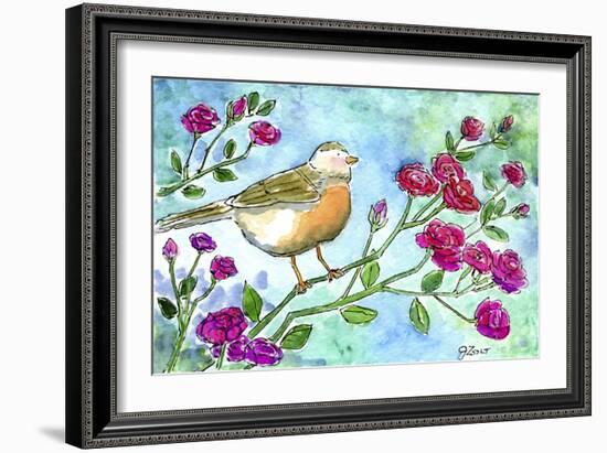 Robin Roses-Jennifer Zsolt-Framed Giclee Print