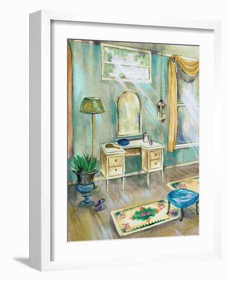 Robin's Egg Bath I-Margaret Ferry-Framed Art Print