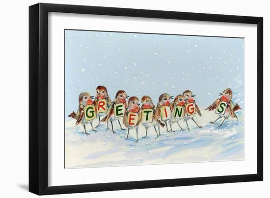 Robin's Late Arrival, 2008-David Cooke-Framed Giclee Print