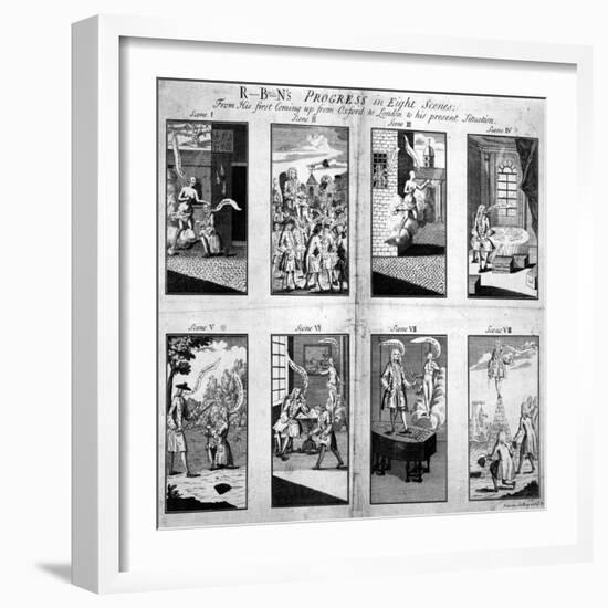 Robin's Progress in Eight Scenes-null-Framed Giclee Print