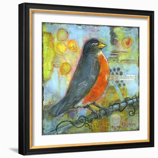 Robin Still Life-Blenda Tyvoll-Framed Premium Giclee Print