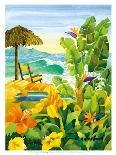 Tropical Holiday - Beach Chair Ocean View - Hawaii - Hawaiian Islands-Robin Wethe Altman-Mounted Art Print