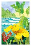 The Cottage at Crystal Cove - Laguna Beach California - Tropical Paradise-Robin Wethe Altman-Art Print