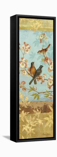 Robins and Blooms Panel-Pamela Gladding-Framed Stretched Canvas