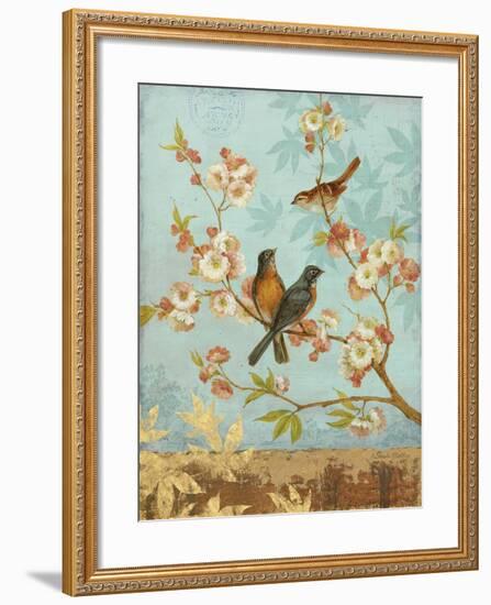 Robins & Blooms-Pamela Gladding-Framed Art Print