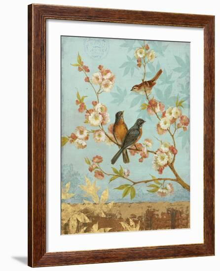 Robins & Blooms-Pamela Gladding-Framed Art Print