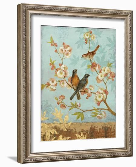 Robins & Blooms-Pamela Gladding-Framed Art Print