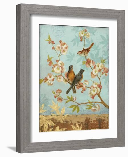 Robins & Blooms-Pamela Gladding-Framed Art Print
