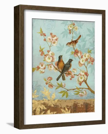 Robins & Blooms-Pamela Gladding-Framed Art Print