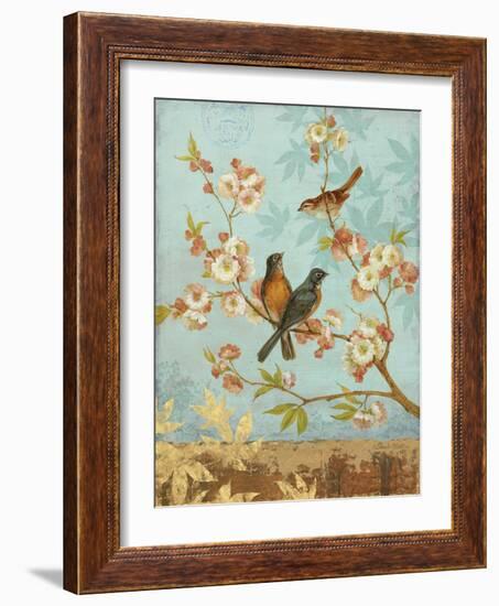 Robins & Blooms-Pamela Gladding-Framed Art Print