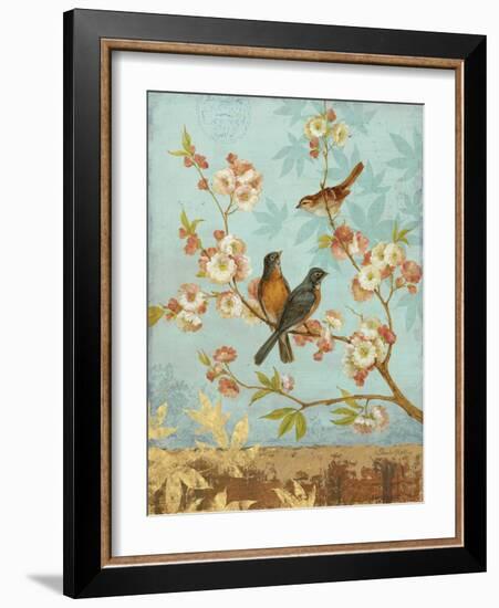 Robins & Blooms-Pamela Gladding-Framed Art Print