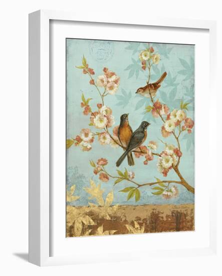 Robins & Blooms-Pamela Gladding-Framed Art Print