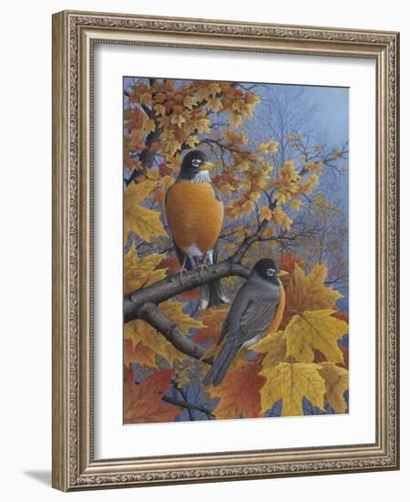 Robins-Robert Wavra-Framed Giclee Print