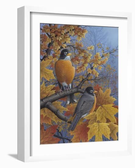 Robins-Robert Wavra-Framed Giclee Print