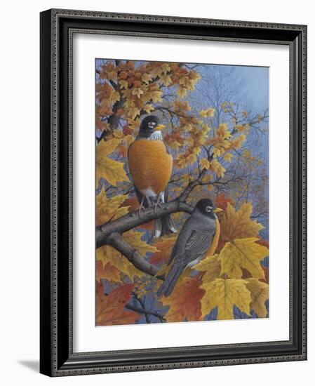 Robins-Robert Wavra-Framed Giclee Print