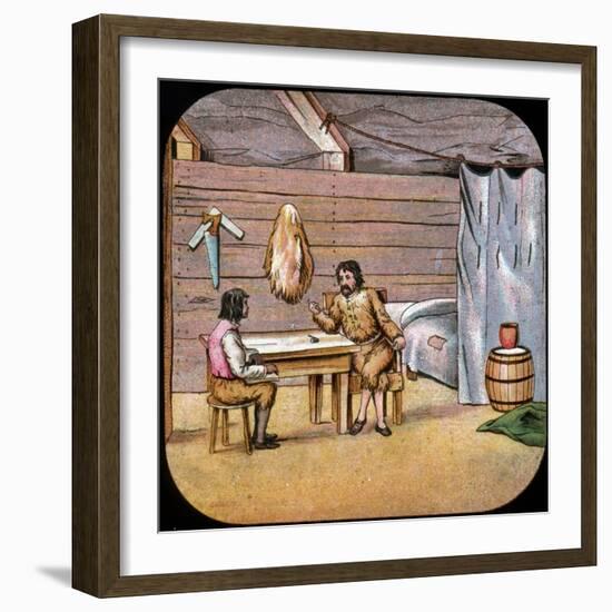 Robinson Crusoe, 20th Century-null-Framed Giclee Print