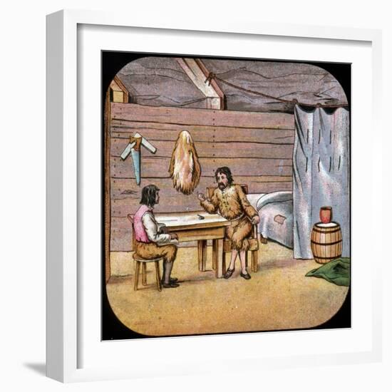 Robinson Crusoe, 20th Century-null-Framed Giclee Print