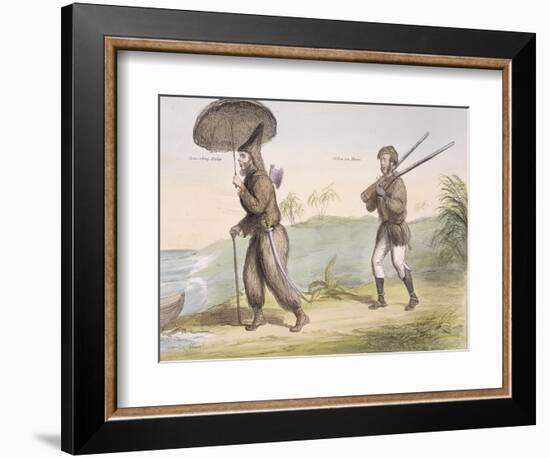 Robinson Crusoe and His Man Friday, Published June 3rd 1840-John Doyle-Framed Giclee Print