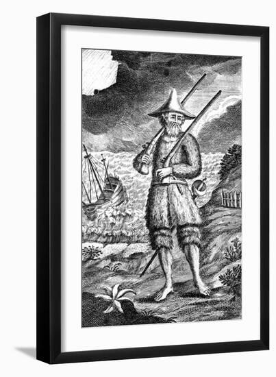 Robinson Crusoe, C1719-null-Framed Giclee Print