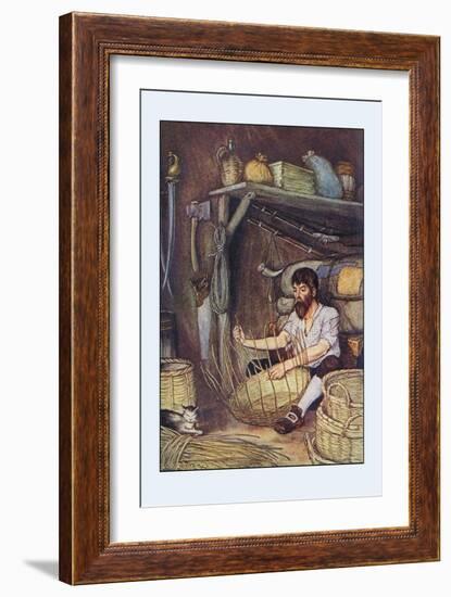 Robinson Crusoe: I Employed Myself-Milo Winter-Framed Art Print