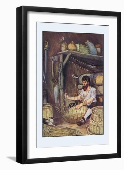 Robinson Crusoe: I Employed Myself-Milo Winter-Framed Art Print