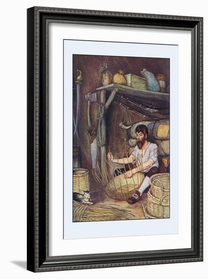 Robinson Crusoe: I Employed Myself-Milo Winter-Framed Art Print