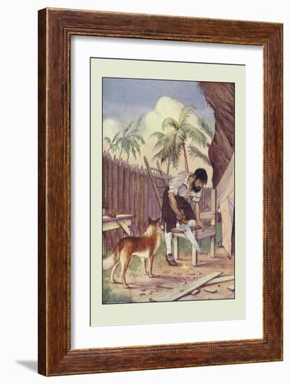 Robinson Crusoe: I Made Me a Table-Milo Winter-Framed Art Print