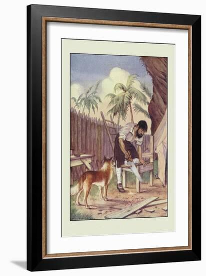 Robinson Crusoe: I Made Me a Table-Milo Winter-Framed Art Print