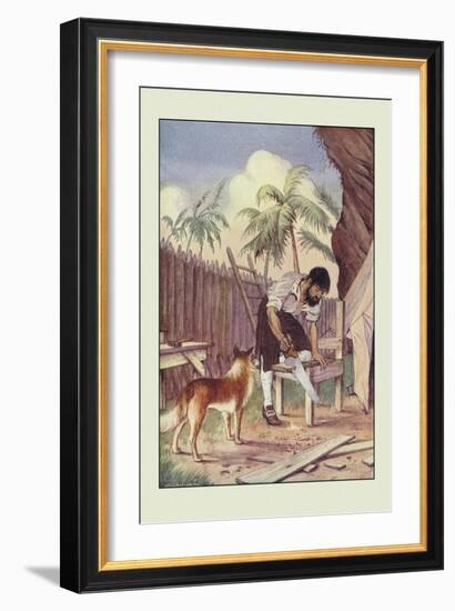 Robinson Crusoe: I Made Me a Table-Milo Winter-Framed Art Print