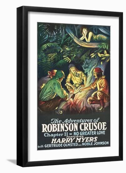 Robinson Crusoe - No Greater Love-null-Framed Art Print