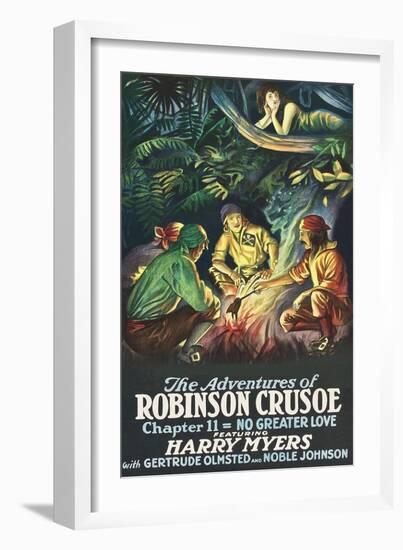 Robinson Crusoe - No Greater Love-null-Framed Art Print